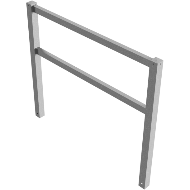 Stationary access barriers | welded | with top and quarter-bent bar | hot-dip galvanized | total width: 1500 mm